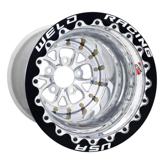 Weld - Weld V - Series 15x10 Polished 5x4.5 3in BS Black SBL MT - Demon Performance