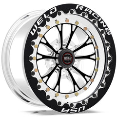 Weld - Weld Vitesse 15x10 / 5x4.5 BP / 6.5in. BS Polished Wheel - Black Single Beadlock MT - Demon Performance
