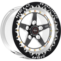 Weld - Weld Weldstar 15x10 / 5x4.5 BP / 6.5in. BS Polished Wheel - Black Single Beadlock MT - Demon Performance