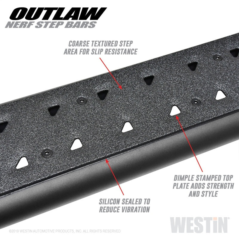 Westin - Westin 09-18 Dodge RAM 1500 Crew Cab Outlaw Nerf Step Bars - Demon Performance