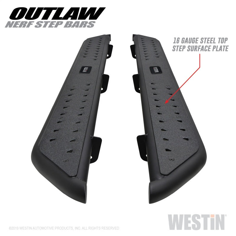 Westin - Westin 09-18 Dodge RAM 1500 Crew Cab Outlaw Nerf Step Bars - Demon Performance