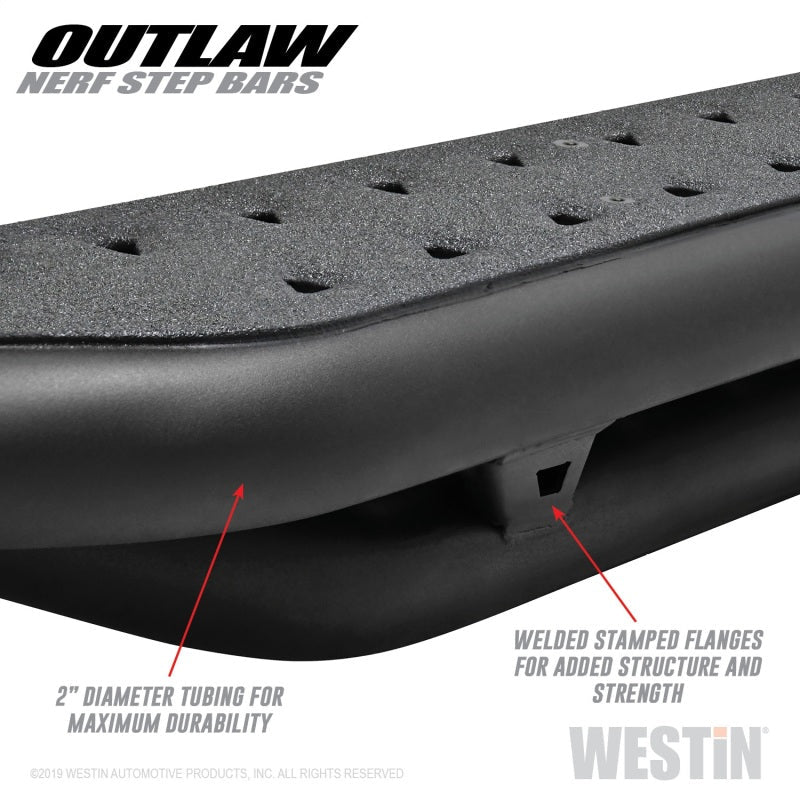 Westin - Westin 09-18 Dodge RAM 1500 Crew Cab Outlaw Nerf Step Bars - Demon Performance