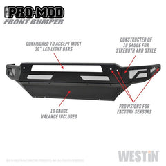 Westin - Westin 13-18 Dodge Ram 1500 / 2019 Ram 1500 Classic Pro-Mod Front Bumper - Demon Performance