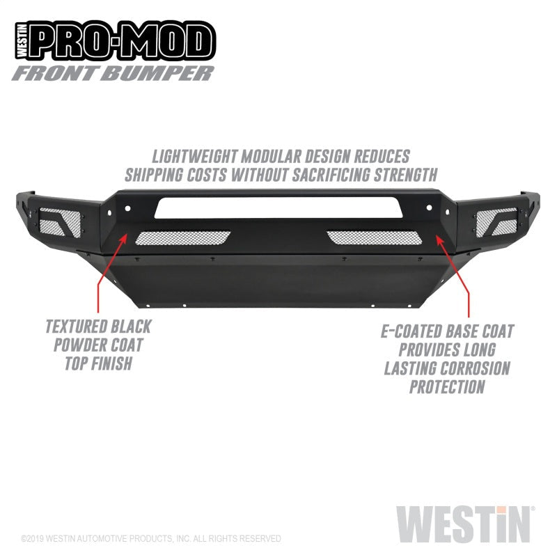 Westin - Westin 13-18 Dodge Ram 1500 / 2019 Ram 1500 Classic Pro-Mod Front Bumper - Demon Performance