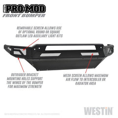 Westin - Westin 13-18 Dodge Ram 1500 / 2019 Ram 1500 Classic Pro-Mod Front Bumper - Demon Performance