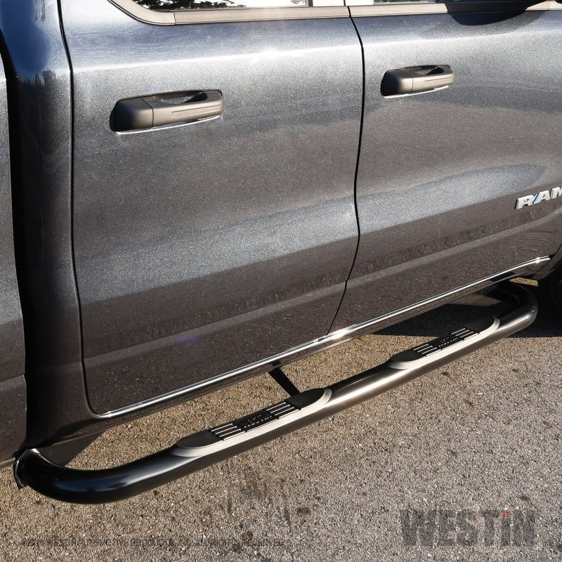 Westin - Westin 19-20 Ram 1500 Crew Cab E-Series 3 Nerf Step Bars - Black - Demon Performance