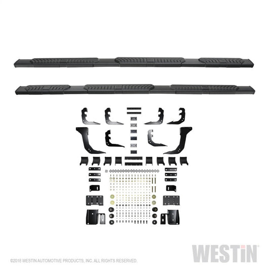 Westin - Westin 19-21 Ram 1500 Crew Cab R5 M-Series Wheel-to-Wheel Nerf Step Bars - Black - Demon Performance