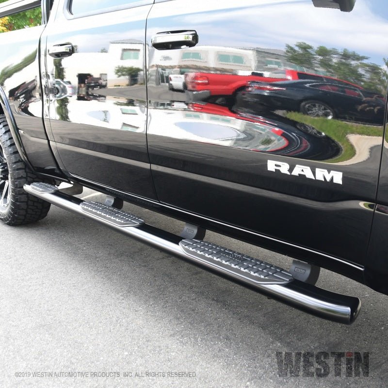 Westin - Westin 19-22 RAM 1500 CC 5ft7in. Bed (Excl. Classic) PRO TRAXX 5 W2W Oval Nerf Step Bars - Black - Demon Performance