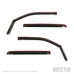 Westin - Westin 19-22 Ram 1500 Crew Cab(Excl. 19-22 Ram 1500 Classic) In Channel Wind Deflector 4pc - Smoke - Demon Performance