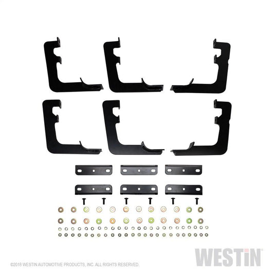 Westin - Westin 19 Ram 1500 Quad/Crew Cab (Ex. Classic) Premier Oval Nerf Step Bar Mount Kit - Black - Demon Performance