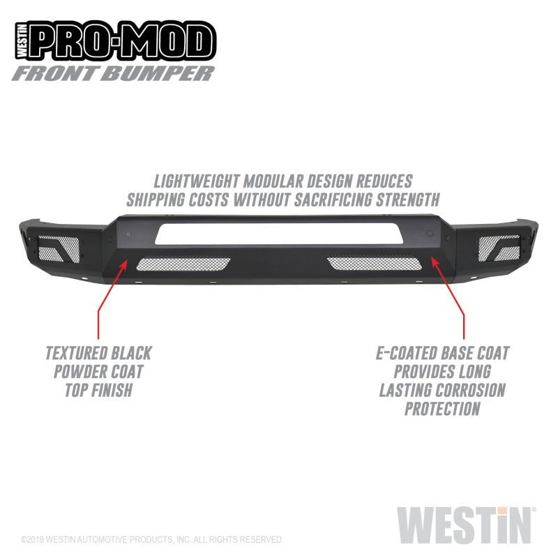 Westin - Westin 2019 Dodge Ram 1500 ( Excludes 1500 Classic & Rebel Models ) Pro - Mod Front Bumper - Demon Performance