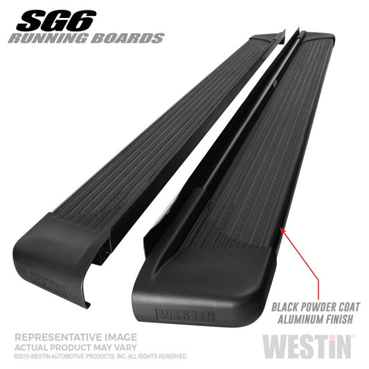 Westin - Westin Black Aluminum Running Board 68.4 inches SG6 Running Boards - Blk - Demon Performance