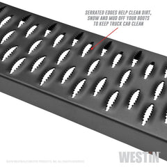 Westin - Westin Grate Steps Running Boards 68 in - Textured Black - Demon Performance