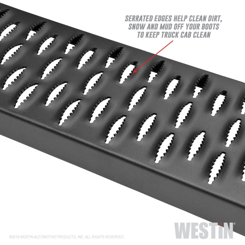Westin - Westin Grate Steps Running Boards 86 in - Textured Black - Demon Performance