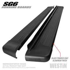 Westin - Westin SG6 Black Aluminum Running Boards 79 in - Demon Performance