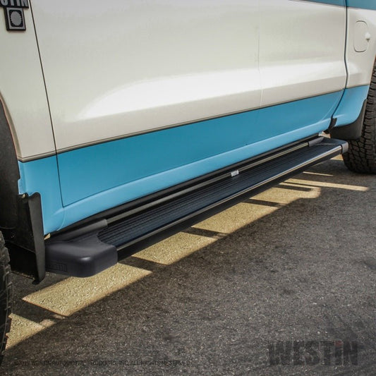Westin - Westin SG6 Black Aluminum Running Boards 85.50 in - Demon Performance