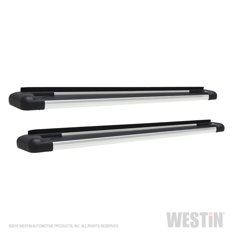 Westin - Westin SG6 Polished Aluminum Running Boards 85.5 in - Demon Performance