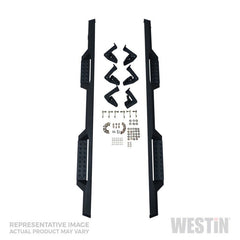 Westin - Westin/HDX 16 - 18 Nissan Titan XD Crew / 17 - 18 Titan Crew Cab Drop Nerf Step Bars - Textured Black - Demon Performance