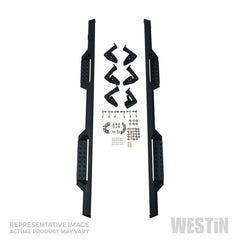 Westin - Westin/HDX 16 - 18 Nissan Titan XD Crew / 17 - 18 Titan Crew Cab Drop Nerf Step Bars - Textured Black - Demon Performance