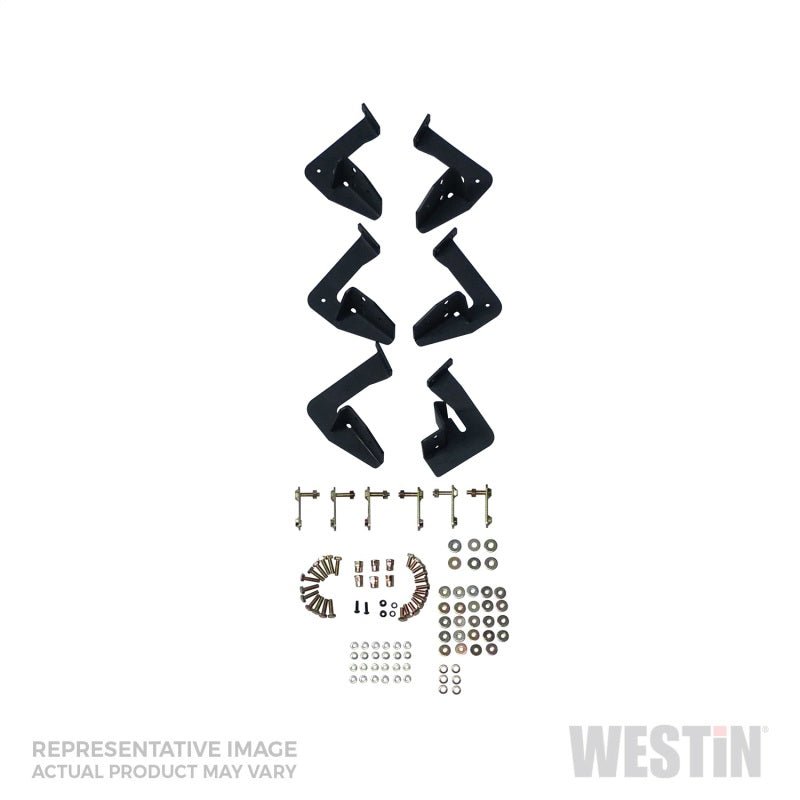 Westin - Westin/HDX 16 - 18 Nissan Titan XD Crew / 17 - 18 Titan Crew Cab Drop Nerf Step Bars - Textured Black - Demon Performance
