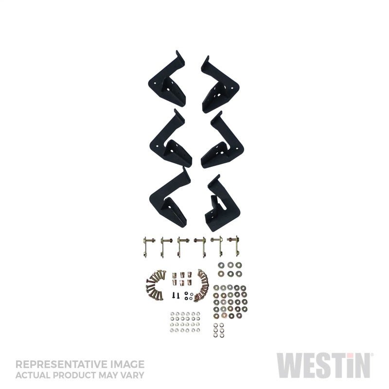 Westin - Westin/HDX 16 - 18 Nissan Titan XD Crew / 17 - 18 Titan Crew Cab Drop Nerf Step Bars - Textured Black - Demon Performance