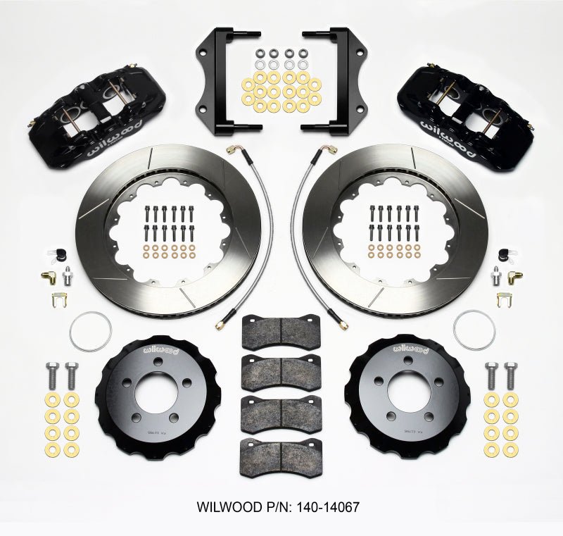 Wilwood - Wilwood AERO6 Front Hat Kit 14.25 2014 - Up Challenger w/Lines - Demon Performance