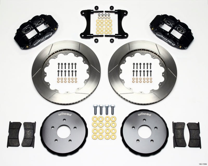 Wilwood - Wilwood Narrow Superlite 6R Front Hat Kit 14.00in Nissan 370Z/Fiti G37 - Demon Performance