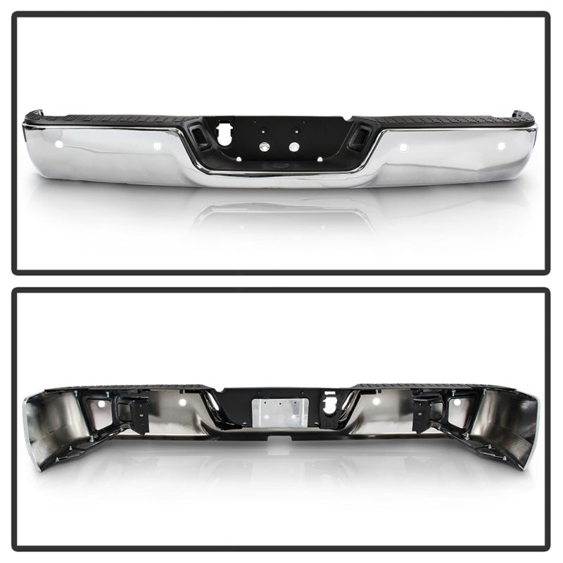 SPYDER - xTune 09 - 18 Dodge Ram 1500 w/Parking Sensor OEM Style Steel Rear Bumper - Chrome RB - DR09 - SET - WS - C - Demon Performance