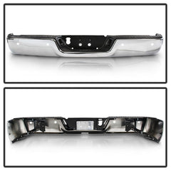 SPYDER - xTune 09 - 18 Dodge Ram 1500 w/Parking Sensor OEM Style Steel Rear Bumper - Chrome RB - DR09 - SET - WS - C - Demon Performance