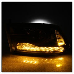 SPYDER - xTune Dodge Ram 13 - 17 ( w/ Factory Projector LED) Projector Headlight - Black HD - JH - DR13 - P - BK - Demon Performance