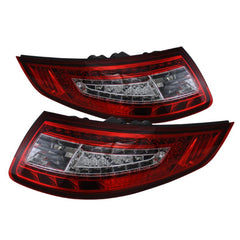 SPYDER - Xtune Porsche 911 997 05 - 08 LED Tail Lights Red Clear ALT - ON - P99705 - LED - RC - Demon Performance