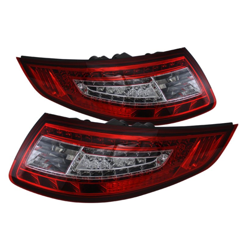 SPYDER - Xtune Porsche 911 997 05 - 08 LED Tail Lights Red Clear ALT - ON - P99705 - LED - RC - Demon Performance