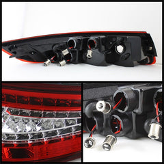 SPYDER - Xtune Porsche 911 997 05 - 08 LED Tail Lights Red Clear ALT - ON - P99705 - LED - RC - Demon Performance