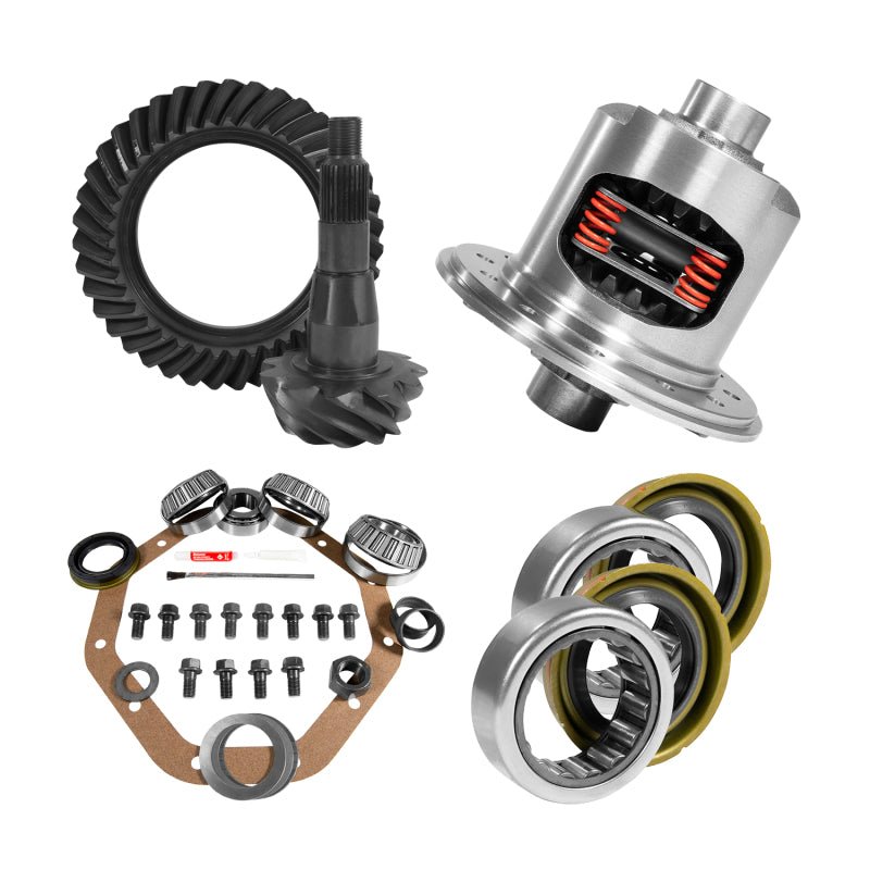 Yukon Gear & Axle - Yukon 9.25in CHY 3.55 Rear Ring & Pinion Install Kit 31 Spline Positraction 1.7in Axle Bearings - Demon Performance