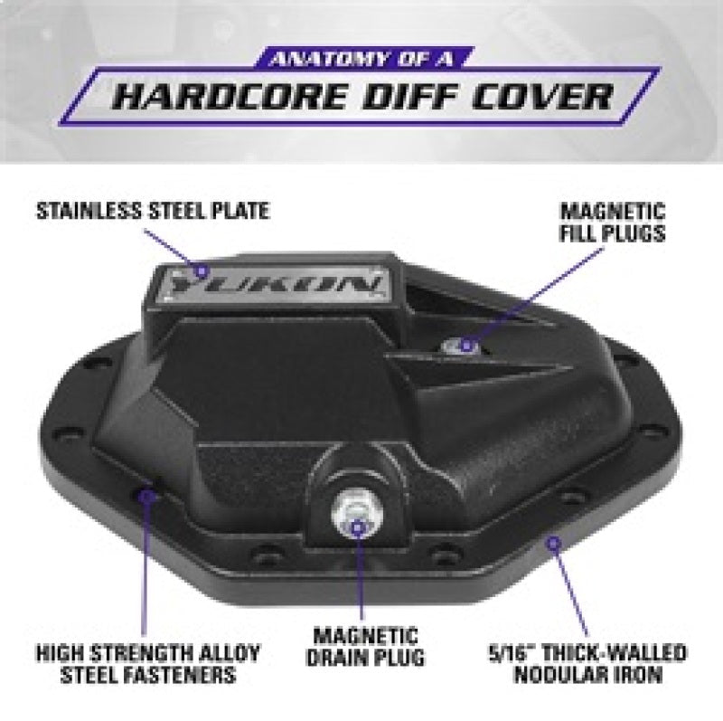 Yukon Gear & Axle - Yukon Gear Hardcore Nodular Iron Cover for Chrysler 9.25in Rear Differential - Demon Performance